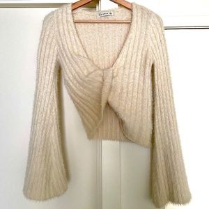 Windsor fuzzy crop top sweater
